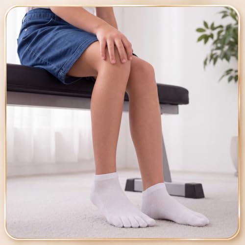 Image of Bencailor 4 /12Pairs Women Toe Sock Five Toe Sock