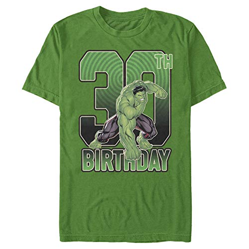 T-shirt Marvel homme Hulk Smash 30e anniversaire en coton noir pour fan de comics