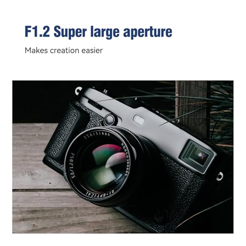 Image of TTArtisan 50mm F1.2 APS-C Manual Focus Lens MFT Olympus /Lumix Mount Cameras M43 Like EPM1 EPM2 EPL1 EPL2 EPL3 EPL5 EPL6 EPL7 EPL8 EPL9 E-P1 E-P2 E-P3 E-P5 E-P6 E-M1 E-M5 E-M10 E-M10II E-M10III Pen-F