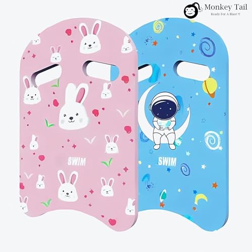 Image of MONKEYTAIL Kick Board for Swimming Sports Swimming Floats for Kids | Pink | Pool Float Support Pad for Beginners Training Accessories |Soft EVA Enhanced Buoyancy | U Design Floaters for Adults