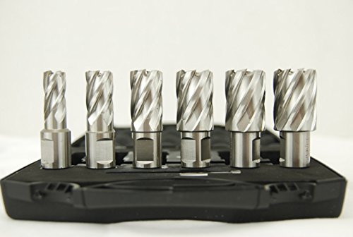 Image of BLUEROCK 6 Pc HSS Annular Cutter Set for Magnetic Drill