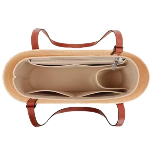 Lckaey Organizador de bolsa para bolsa de cesta Loewe, inserção de bolsa de feltro Y097Khaki