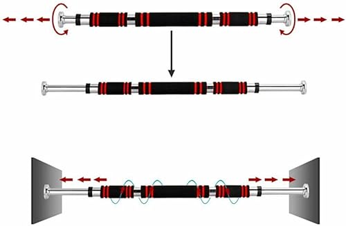 Miniatura 2 de KF PREMIUM - Barra de dominadas ajustable para puerta, equipo de ejercicio resistente para gimnasio en casa para entrenamientos de la parte superior