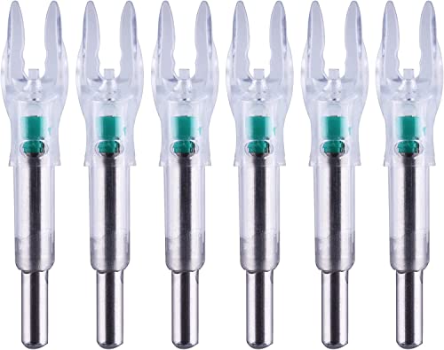 Keaup Lighted Nocks X/5.2Mm 6 Pcs Led Arrow Nock Universal For Arrows With .204 .233 .244 .246 Inside Diameter, Screwdriver Included #TOP3