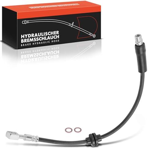 Frankberg 1x Brake Hose Brake Hydraulic Hose Front Axle Left Right Compatible with Insignia A G09 1.4L-2.8L 2008-2017 9-5 YS3G 1.6L-2.8L 2010-2012 Replace# 20912237