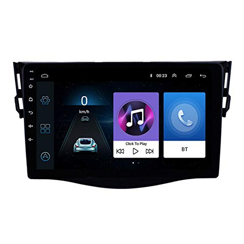 9 Zoll Autoradio-Empfänger für Toyota RAV4 2007-2012 Unterstützung von GPS-Navigation/FM/Bluetooth-Freisprechfunktion/Lenkradsteuerung,8 cores