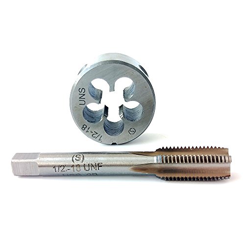 1/2-18 Tap And Die Set, Machine Thread Tap And Round Thread Die Right Hand HSS Taper