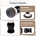 Keropy 2-in-1 Shaving Brush and Razor Stand, Black Acrylic Durable Razor Holder, One-Piece Shave Brush Stand, Safety Razor Stand for Men, Universal Bathroom Storage Organizer, Grooming Gift for Men