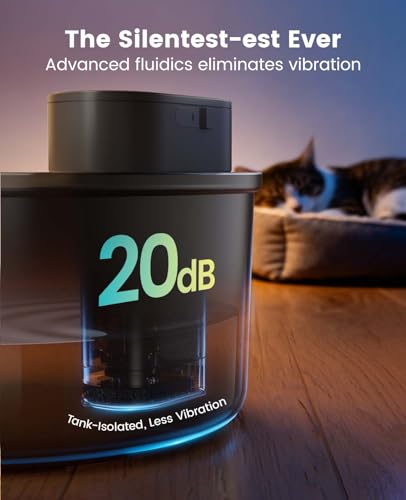 Fuente de agua inalámbrica para gatos 3.2L miniatura 5
