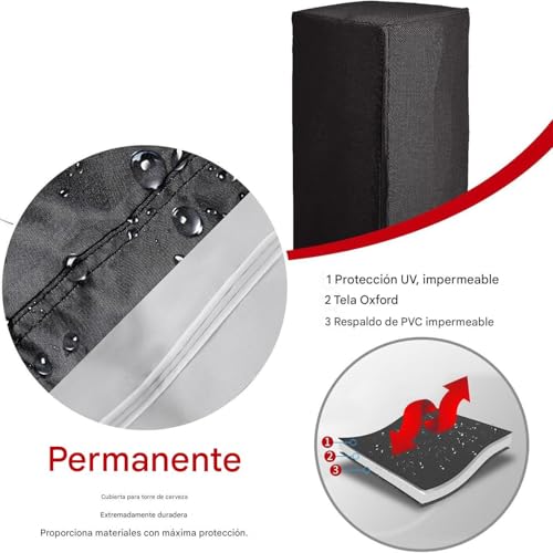 Manga para torre de cerveza impermeable que protege del sol tu dispensador de barril de exterior 4