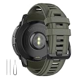 U LIMVE Bracelet montre pour Garmin Instinct 3 Amoled 50mm/Instinct 3 Solar 50mm, 26mm Silicone Replacement Watch Band