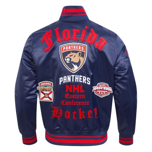 Image of Pro Standard Mens NHL Old English Satin Jacket