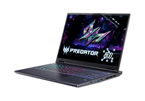 Acer Predator Helios Neo 14 AI Gaming Laptop | Processore Intel Core Ultra 7 255H | NVIDIA GeForce RTX 5060 (572 AI Tops) | 14.5" WQXGA 165Hz G-SYNC Matte Display | 16GB RAM | SSD 1TB | PHN14-71-760T - Notebook - Immagine 8