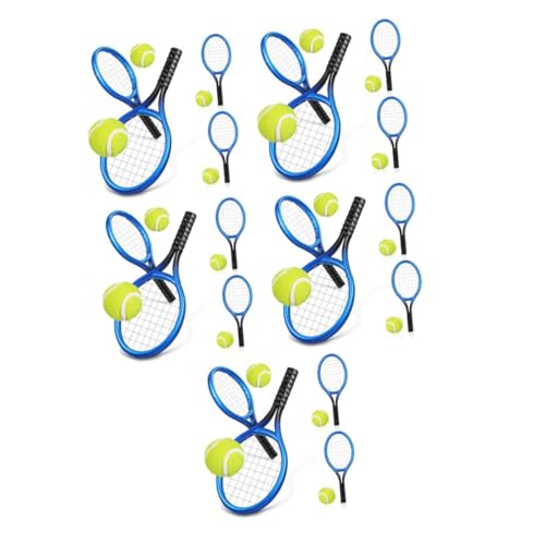 Mini tennis déco et mini balles en lot de 20 pour cadeaux d'invités et tournois