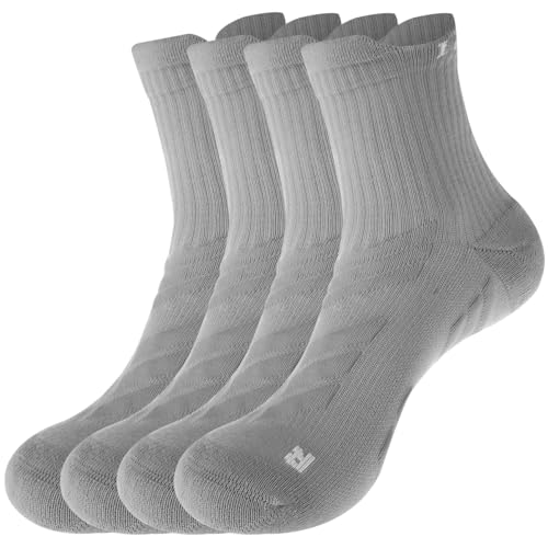 Image of LeaderKing 2 Or 4 Pairs Of Men's Breathable Buffer Running Socks 3d Non-Slip Sports Socks Moisture-Wicking Hiking Socks