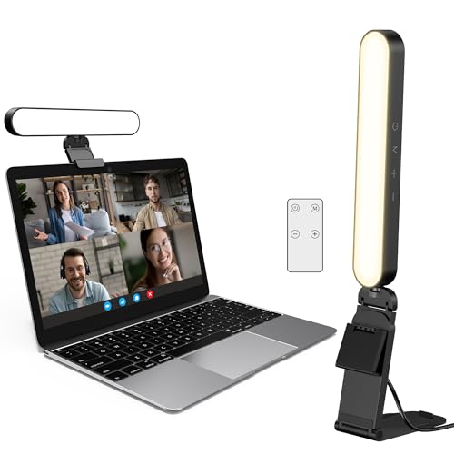 InnoGear Video Conference Light On-Camera Video Lights for Monitor Desk LED Streaming Lighting with Remote and Touch Control Selfie Zoom Lighting for Computer Webcam Laptop Podcast Recording