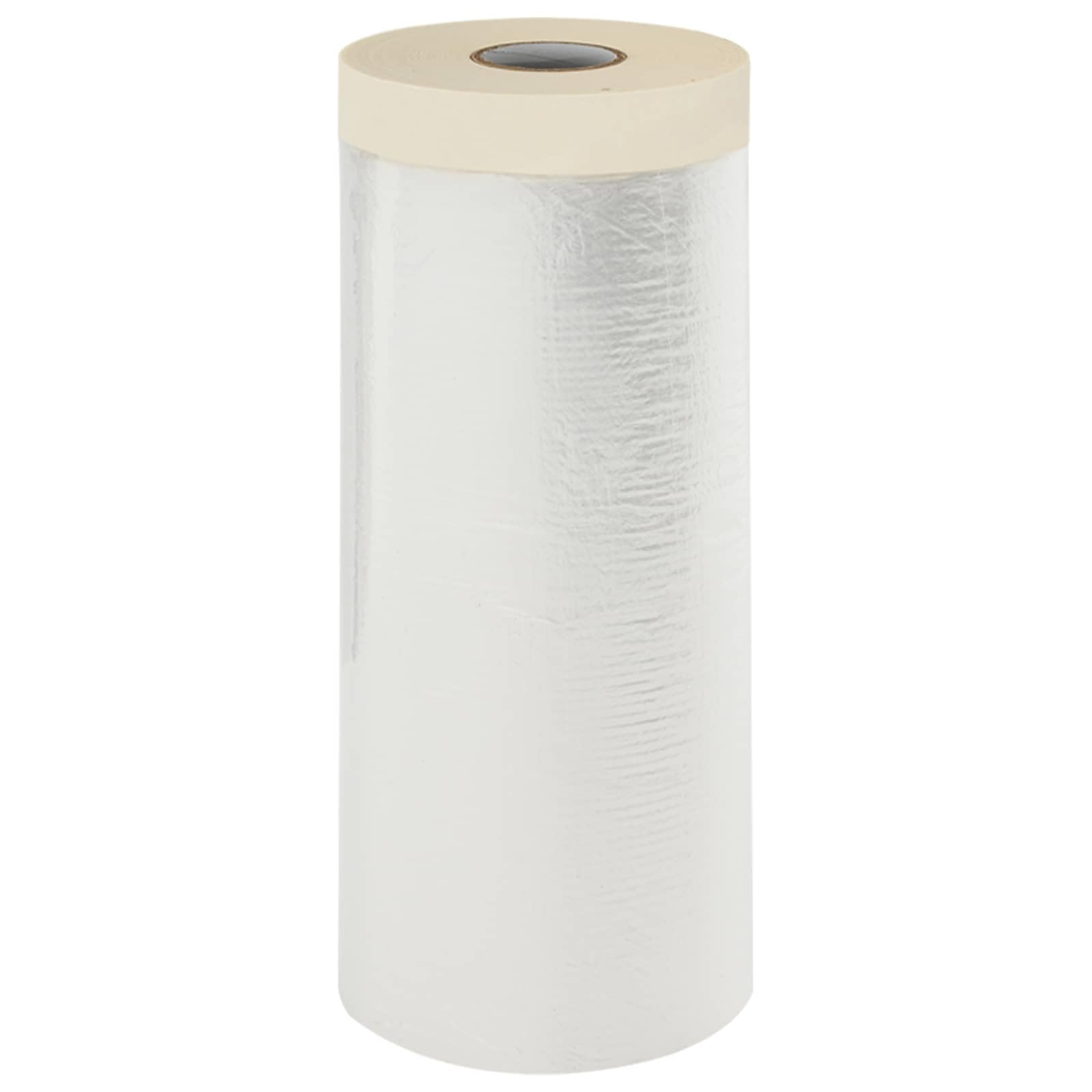 Staubschutzfolie mit Klebeband 6er Set transparent aus HDPE, 110 x 3300 cm, selbstklebend und rückstandsfrei abziehbar, für Renovierung, Möbel, Boden, Wand, Tür, Fenster und Innenbereich