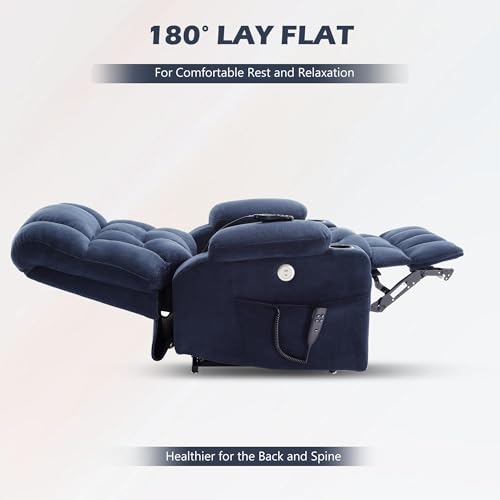 Sillón reclinable eléctrico con masaje y calor gris miniatura 3