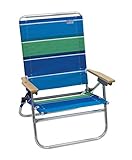 Rio Gear Beach 4-Position Easy in-Easy Out Folding Beach Chair - Stripe, 24.25' x 25' x 35.5'