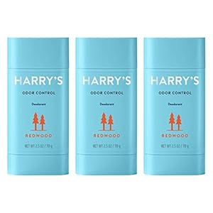 Harry’s Men’s Deodorant – Odor Control Deodorant – Aluminum-Free – Redwood (3 Count)
