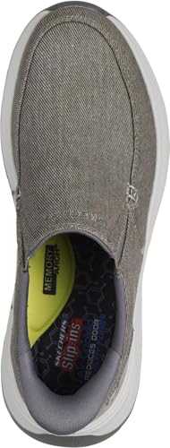 Skechers - Mens Relaxed Fit: Decklan - Gulliver Slip On Shoes, Color Taupe, Size: 11.5 M US2