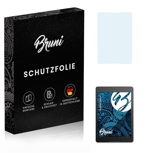 Bruni Película Protectora compatible con Google Nexus 9 Protector Película, claro Lámina Protectora (2X)