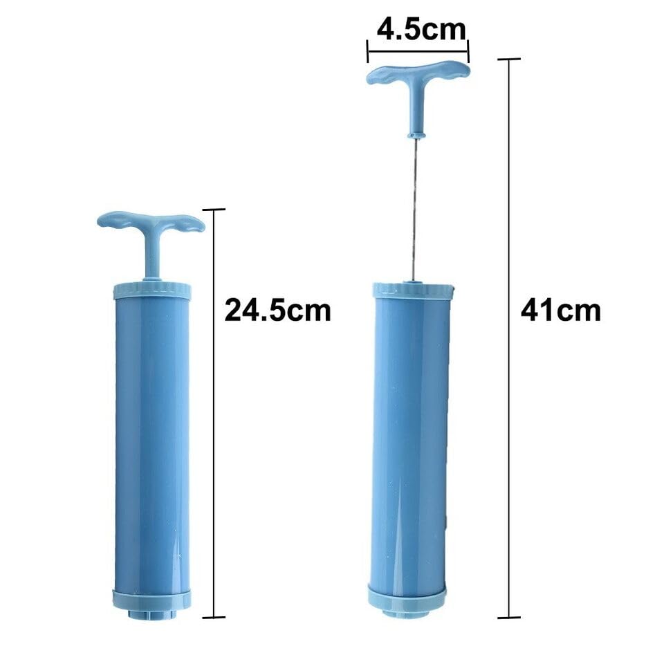 DREAWOO 1pc Manual Suction Pump Blue Fit for Vacuum Bags Vacuum Bag Pump Clothes Storage
