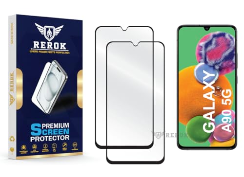 Image of Gorilla Tempered Glass Screen Protector Compatible with Samsung Galaxy A90 5G [Pack of 2] | Edge-to-Edge, Bubble-Free, Case Friendly, Easy Installation Kit