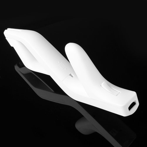 ETHAHE 2pcs Zapper Light Gun Pistol for Wii Remote Controller White