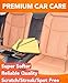 Premium Shammy Cloth for Car Drying - 2pk(26”x17”) - Super Absorbent Synthetic Chamois Towel - Reusable Car Drying Shammy - Scratch-Free Car Drying Towel(Yellow & Yellow)