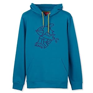 OXBOW O1SAVAN Sweat à Capuche imprimé Bleu Maya XXL