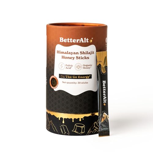 Image of Better Alt Pure Himalayan Shilajit /Shilajeet Caramel Energy Sticks with Organic Honey|Easy to Consume |Helps muscle recovery|Boosts Strength & Improved energy, 85+ Trace Minerals, 75%+ Fulvic Acid