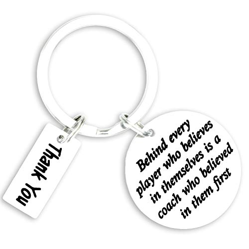 Kivosliviz Soccer Coach Gift Keychain Coachs Thank You Gift Baseball Coach Gifts Cheer Coach Gifts for Women