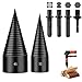 Brennholzspalter Bohrer 45mm+32mm mit 4pcs, Holzspalter Schraube Kegel Spaltholzkegel Holzspalterbohrer Brennholzspalter-Bohrer, Spiralbohrer Kegelspalter für den Haushalt MI 4 günstig Kaufen-Brennholzspalter Bohrer 45mm+32mm mit 4pcs, Holzspalter Schraube Kegel Spaltholzkegel Holzspalterbohrer Brennholzspalter-Bohrer, Spiralbohrer Kegelspalter für den Haushalt