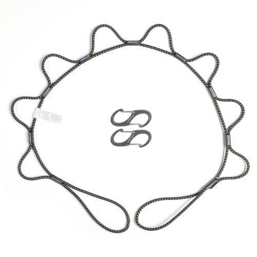 LoopRope | Bungee Cord Tie Down System | Adjustable Cargo Strap | Knot Free | Truck, RV, ATV, Camping,Outdoor Accessory, Multipurpose | Loop, Clip and Go | 5 Feet | Camo