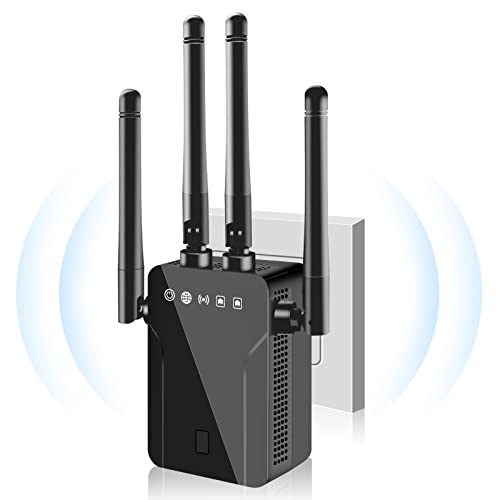 WiFi Extender, WiFi Extenders Signal Booster for Home, WiFi Booster Signal Amplifier 360° Full Coverage Up to 8990 Sq.ft & 35 Devices, WiFi Repeater Internet Booster, 1-Tap Setup, Alexa Compatible