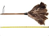 50cm 20'' Premium Quality Genuine Ostrich Feather Duster – Attracts Dust Particles - Thick Soft Feathers - Durable Ergonomic Wooden Handle – Easy Efficient Dusting - 100% Money Back - Image 5