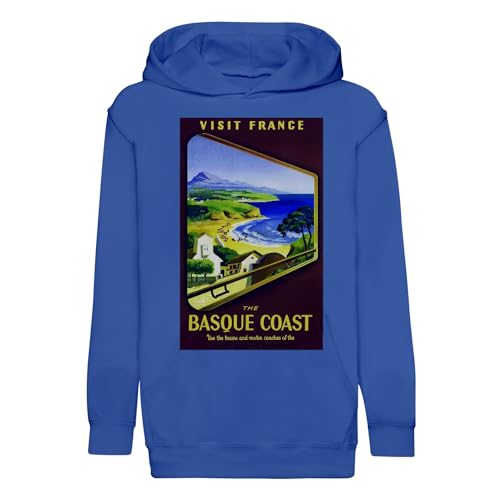 Sweat à capuche enfant Côte Basque le cadeau souvenir parfait d'un voyage en France