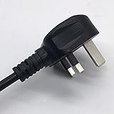 XINYUWIN UK 3 Prong 5FT Kettle Lead IEC C13 Universal AC Power Cord Compatible with Personal Computer, PC Monitor, Plasma TV, Printer Power Supply Replacement Cable - Image 2