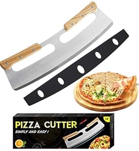 Laufunjoy Pizzaschneider Edelstahl Pizza Wiegemesser Coupe Pizza