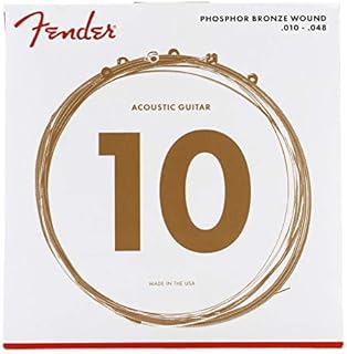 Fender Phosphor Bronze Acoustic Guitar Strings Ball End 60XL Extra Light - 10-48