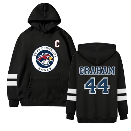 BCGQVZES Off in Campus Merch Sweatshirt,Unisex Briar University Merch Hockey Hoodies,Hockey Romance Campus Apparel Fan Hoodie,X-Large,01-Wine