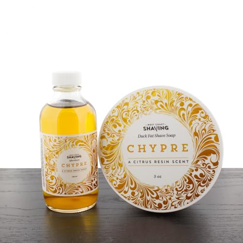 West Coast Shaving 100ml Aftershave and 5oz Soap Set, Chypre