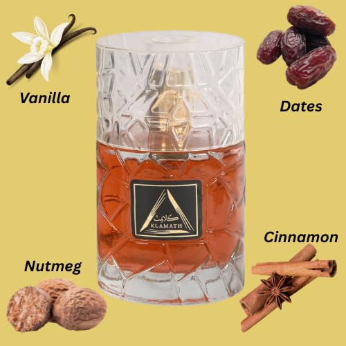 Miniatura 5 de Juego de perfumes de inspiración árabe, colección de 6 botellas, ámbar Oud, ámbar azul, Klamath, Aswad Noir, Klamath, 6PM Mist, 3.4 onzas líquidas