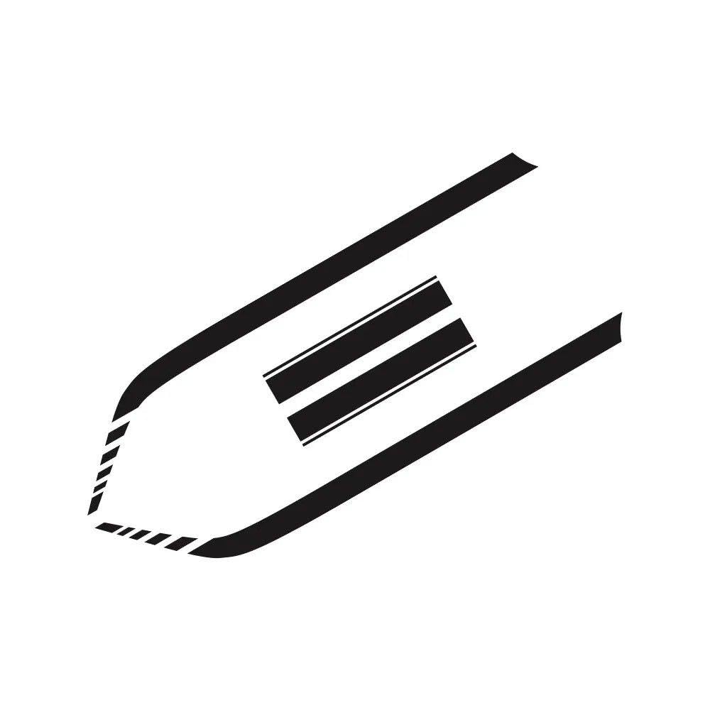 for Renault Trafic MK3 MK2 Camper Van Car Door Side Graphics Stickers Vinyl Film Hood Bonnet Decals(Matt Black,L1 SWB)