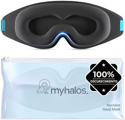 MyHalos® Sleep Mask - 2022 Model Women and Men Sleep Mask - Eye S...