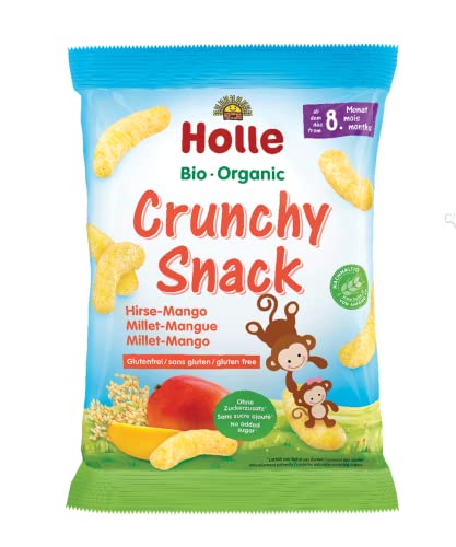 Holle Crunchy Snack Millet Mangue Sans Gluten +8m Bio 25g