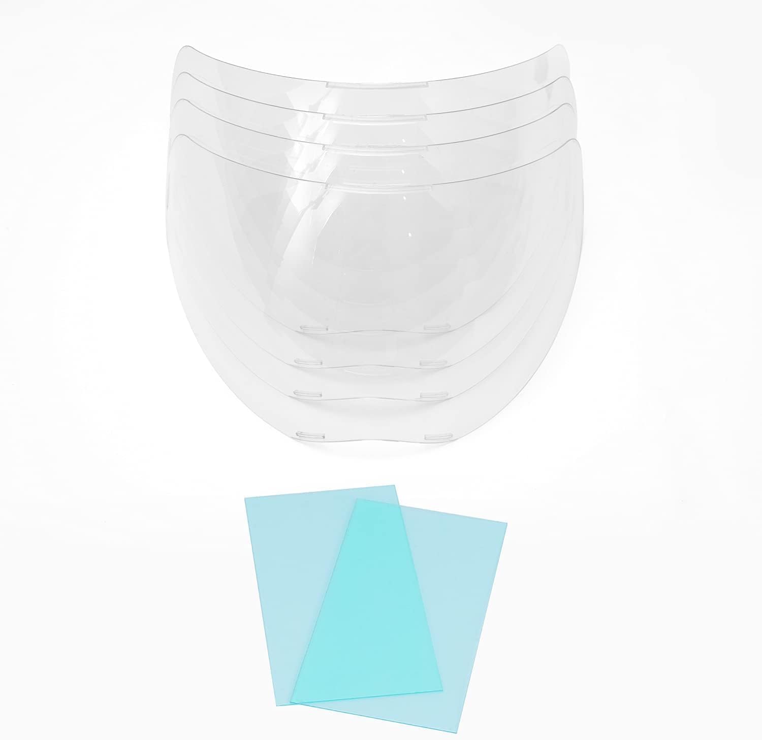 ANDELI 4 PCS Large Viewing Screen Outer Replacement Lens and 2 Pcs Inner Replacement Lens for Carbon Fiber Welding Helmet ADLDA900VL