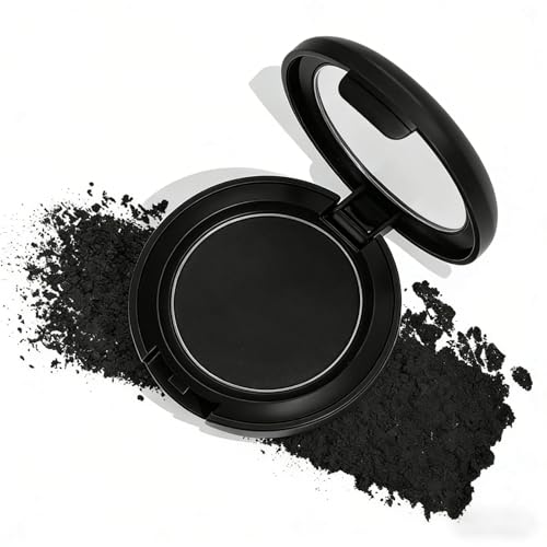 LINKKNOB Single Matte Black Eyeshadow - Highly Pigmented Blendable Powder for Day to Night Makeup | Long Lasting Lightweight Eye Shadow