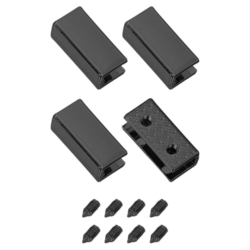 Puntas de hebilla de cinturón de metal uxcell terminales con tornillos anticaída de 1,9 cm